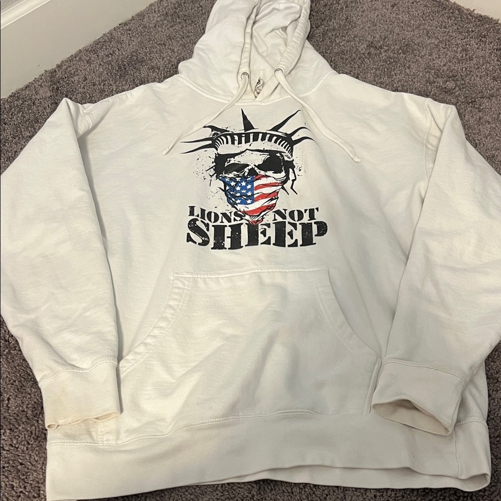 White Graphic Hoodie for Men